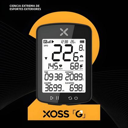 Imagem de Computador de Ciclismo GPS Xoss G2 à Prova D'Água - Bluetooth, Velocímetro e Odômetro Sem Fio