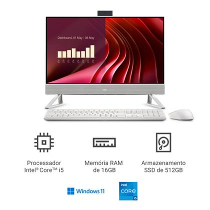 Imagem de Computador Dell 24 All-in-one EC24250 23.8" IPS Full HD 13ª Gen Intel Core i5 16GB 512GB SSD Win 11 AIO-i1303-M21