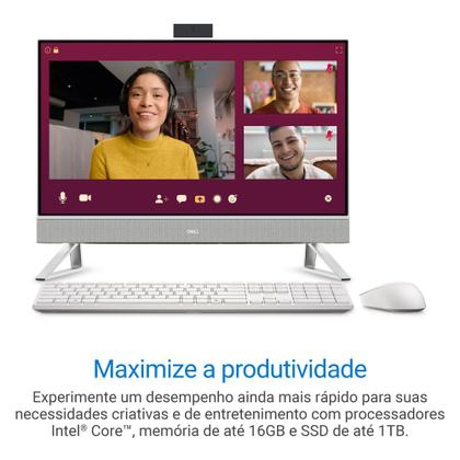 Imagem de Computador Dell 24 All-in-one EC24250 23.8" IPS Full HD 13ª Gen Intel Core i5 8GB 512GB SSD Win 11 AIO-i1303-M10