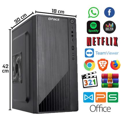 Imagem de Computador Fácil Intel Core i5 12400F (12ª Geração) 8GB DDR4 Geforce Nvidia 1GB SSD 960GB