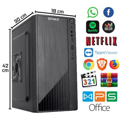 Imagem de Computador Fácil Intel Core i7 3.4GHz 16GB SSD 240GB Monitor 21" HDMI LED Teclado e Mouse