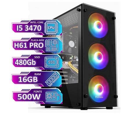 Imagem de Computador Gamer Completo Intel Pc CPU Ssd 16gb Ram Placa de Video 4GB