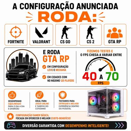 Imagem de Computador Gamer I5 16gb Ram 480gb Ssd Tela 23 Rx 560 4gb Gabinete + 3 fans