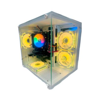 Imagem de Computador Gamer Ryzen 7 5700G 16gb DDR4 1Tb Nvme Monitor 23 Curvo Gabinete Aquário Branco