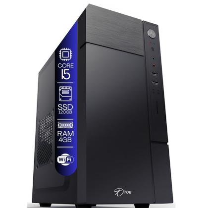 Imagem de Computador i5 Ssd 120 GB Memória 4GB com Teclado/Mouse, Wifi, Monitor 19" e Windows trial
