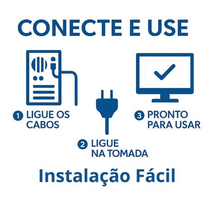 Imagem de Computador Intel Core i3 Completo, SSD 240GB, 16GB RAM, Monitor Led Hd 19 Polegadas, Kit Teclado e Mouse, Windows 11, Pacote Office, Pronto Para Uso