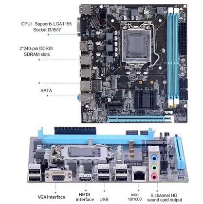 Imagem de Computador Intel Core i7 4GB ssd 240GB Cpu Hdmi Desktop