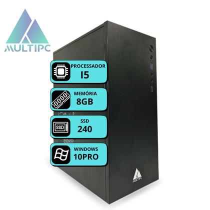 Imagem de Computador Multipc Completo I5 8GB RAM SSD 240GB Monitor 19" Teclado e Mouse Windows 10 Pro