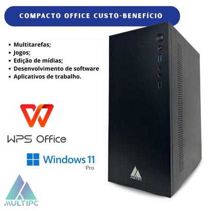 Imagem de Computador MultiPc i3 8ª Geração 16GB RAM SSD 512GB Win11Pro