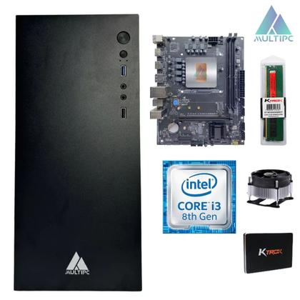 Imagem de Computador MultiPc i3 8ª Geração 8GB RAM SSD 240GB Win11 Pro