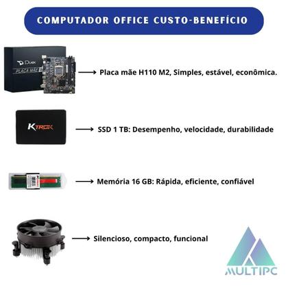 Imagem de Computador Multipc I5 6 Geração Ssd 1Tb Nvme 16Gb Win11 Pro