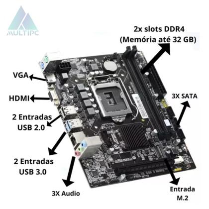 Imagem de Computador MultiPc i5 6ª Geração 16GB RAM SSD 480GB Win10Pro