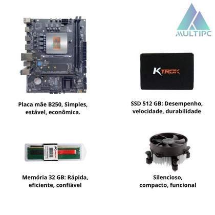 Imagem de Computador Multipc I5 8 Geração Ssd 512Gb Nvme 32Gb Win11