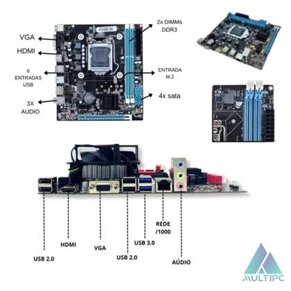 Imagem de Computador Multipc Slim Case Core I5 8Gb Ssd 240Gb Win10
