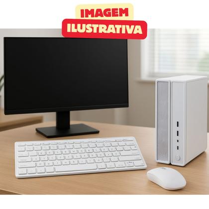 Imagem de Computador MultiPc Slim Core I5 Ram 16GB SSD 240GB Windows 11 Pro + Kit Teclado e Mouse Office Branco