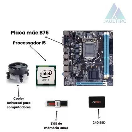 Imagem de Computador Multipc Slimdesk Branco I5 8Gb Ssd 240Gb Win 11