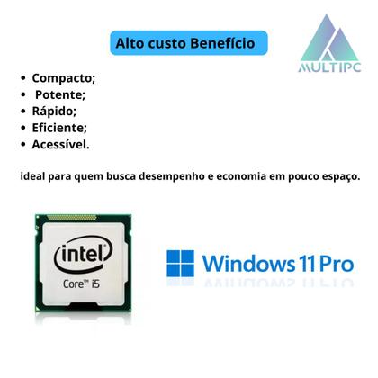 Imagem de Computador MultiPc SlimDesk Branco Intel Core i5 8GB RAM SSD 240GB Windows 11 Pro - Compacto e Eficiente