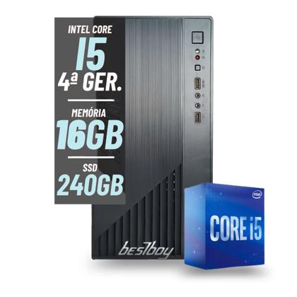 Imagem de COMPUTADOR OFFICE COMPLETO BESTBOY I5 4º 16GB 240GB T M MNT 20 PT