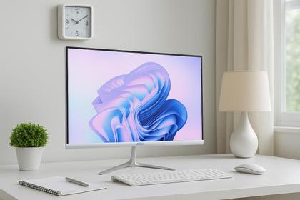 Imagem de Computador Pc All In One Core I5 256gb Ssd DDR3 Mon 19 Branco