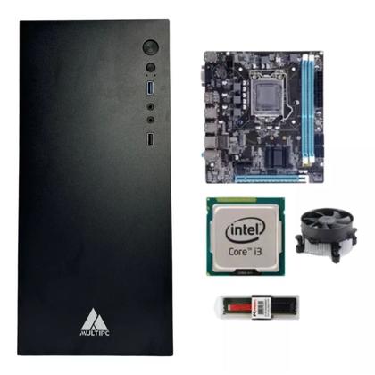 Imagem de Computador Pc Completo I3 8 GB Ram SSD 240 GB Monitor 19" Teclado e Mouse Windows 10 Pro