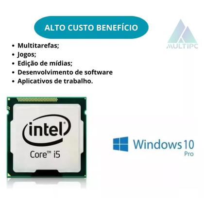 Imagem de Computador Pc Completo I5 16GB Ram SSD 512GB Monitor 19" Teclado e Mouse Windows 10 Pro