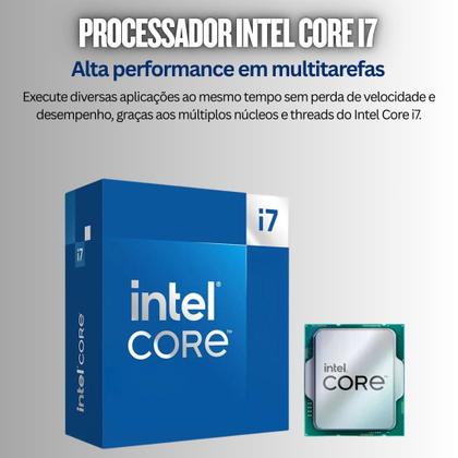 Imagem de Computador PC CPU Fácil Intel Core i7 16GB memória RAM SSD 240GB