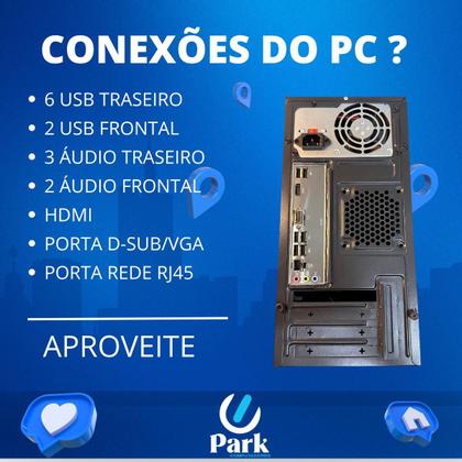 Imagem de Computador Pc Cpu Intel Core i3 SSD 120gb Memória Ram 8gb Windows 11
