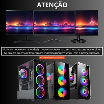 Imagem de Computador PC Gamer completo 2Eletro RGB, Intel Core i5, 8GB RAM, SSD 256GB, Fonte 500W, Monitor 20 75Hz, Kit Gamer completo PG2E1008RG