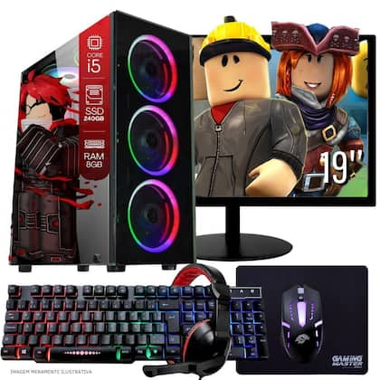Computador PC Gamer Completo TOB Intel Core i5 SSD 240GB 8GB Teclado Mouse Mouse Pad e Headset Gamer...