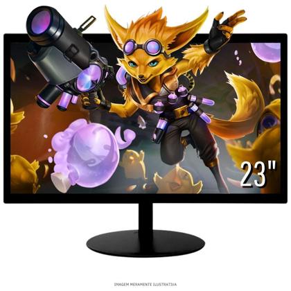 Imagem de Computador PC Gamer Completo TOB Intel Core i5 SSD 480GB 16GB Teclado Mouse Mouse Pad e Headset Gamer Joystick Monitor 23" Windows 10 Pro Trial