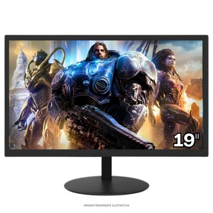 Imagem de Computador PC Gamer Completo TOB Intel Core i7 SSD 480GB 16GB Gabinete Aquário Teclado Mouse Mouse Pad e Headset Gamer Monitor 19" Windows 10 Pro Tria