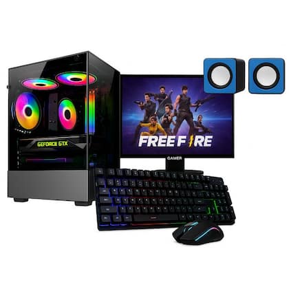 Computador PC Gamer Intel Core i5 3.4Ghz Placa GeForce 4GB 16GB RAM SSD 500wts Caixinha de som - HAYOM