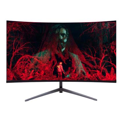 Imagem de Computador Pc Gamer Intel Core i9 11ª Geração 64gb Ram, Nvme 2tb, Rtx 5060, Monitor 24" 165Hz Curvo Com Áudio - Preto
