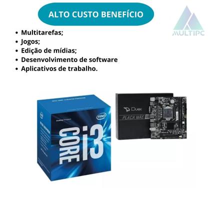Imagem de Computador Pc I3 MultiPc 8GB DDR4 120SSD 6Geração Win10 Pro