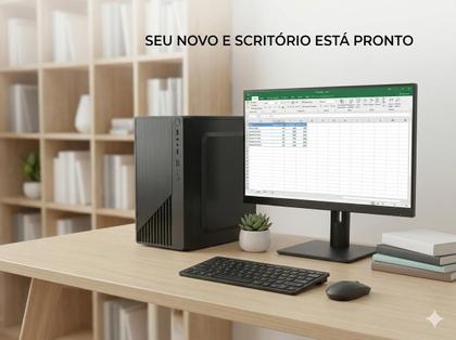 Imagem de Computador Pc Intel I3 Completo 4GB HD SSD 120GB Monitor Led 15 HDMI, VGA