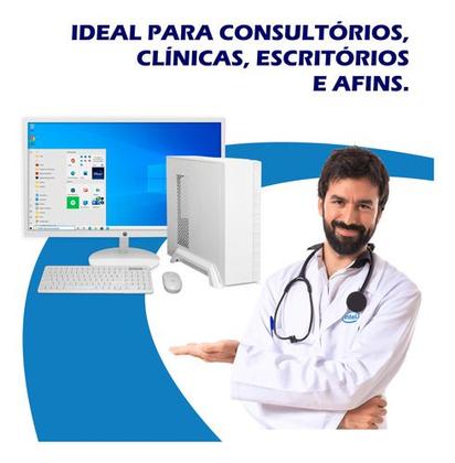 Imagem de Computador Pc Slim Branco I5 8gb Ram Ssd 240gb Tela 23 Plana