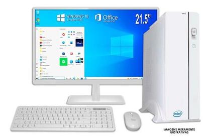 Imagem de Computador Pc Slim Intel I5 8gb Ram Ssd 240gb Tela 21.5 Wifi