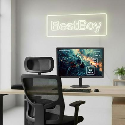Imagem de Computador Slim Bestboy Work Machine Intel Core i5 4ª Geração 16GB RAM SSD 512GB Teclado, Mouse e Monitor 19