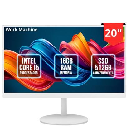 Imagem de COMPUTADOR SLIM WORK MACHINE BESTBOY INTEL CORE I5 4º 16GB RAM SSD 512GB TECLADO MOUSE MONITOR 20 BRANCO