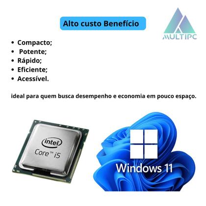 Imagem de Computador SlimDesk Intel Core i5 3ª Geração Ram 16GB SSD 512GB NVMe Windows 11 Pro MultiPc