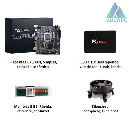 Imagem de Computador Slimdesk Multipc I5 16Gb Ssd 1 Tb Win11 Pro