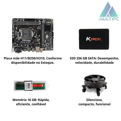 Imagem de Computador SlimDesk MultiPC Intel Core i3 8ª Geração Memória 16GB SSD 256GB Sata Windows 11 Pro