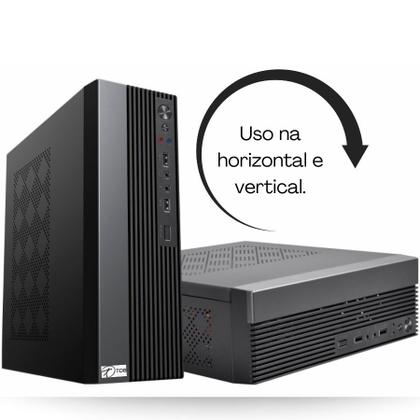 Imagem de Computador TOB Slim Completo Compacto Intel Core i5 SSD 480GB Memória 16GB Teclado Mouse Monitor 19" Rede sem fio Windows 10 Trial