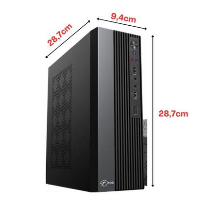 Imagem de Computador TOB Slim Completo Compacto Intel Core i5 SSD 480GB Memória 16GB Teclado Mouse Monitor 19" Rede sem fio Windows 10 Trial