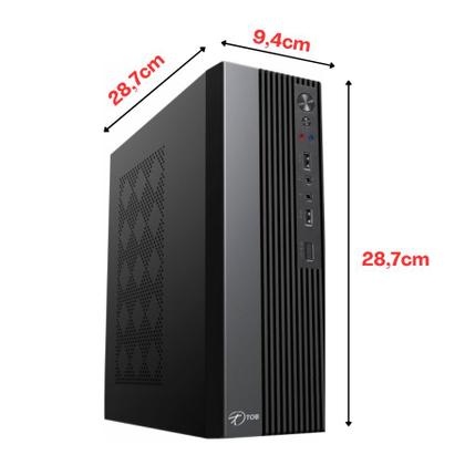 Imagem de Computador TOB Slim Completo Compacto Intel Core i7 SSD 240GB Memória 16GB Teclado Mouse Monitor 19" Rede sem fio Windows 10 Trial