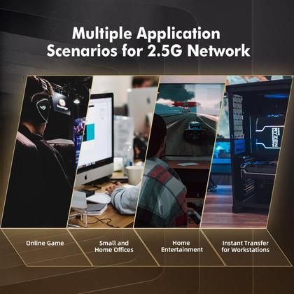 Imagem de Comutador Ethernet MokerLink de 8 portas 2,5 G com slot SFP de 10 G
