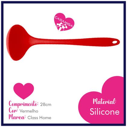 Imagem de Concha de Silicone 28 cm Vermelho Class Home