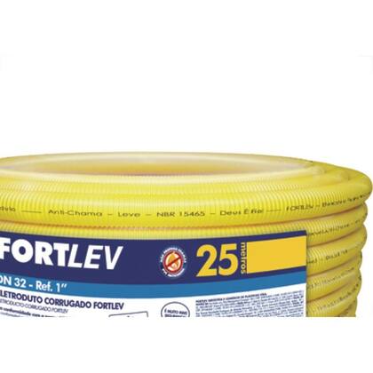 Imagem de Cond Corrug Amarelo.Fortlev 1 Rl/25