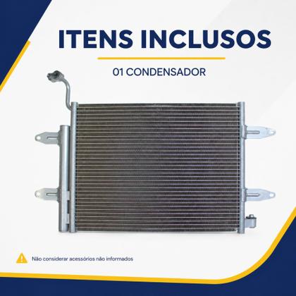 Imagem de Condensador VW Gol, Parati, Saveiro G5 2008 a 2012, G6 2013, G7, Fox 2003, Polo 2001 a 2016
