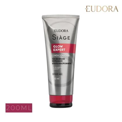 Imagem de Condicionador Anti Frizz Glow Expert Nutrição Limpeza e Brilho Contra 200ml Eudora Siàge
